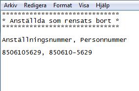Aveny Hogia PA Nyhetsbrev 8/2015 Sid: 21 Gå in under Register Registervård... Klicka på i rutan Anställda och ange T.o.m avgångsdatum 20141231 som i exemplet till höger.
