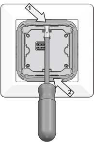 Fig. 5 A B Rörelsesensor I: Master Rörelsesensor II: Slav Obs: Rörelsesensor ställs in på SLAVE L N L N Fig. 6 Montering Separera sensor från ram Fig.