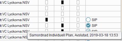 4 Godkänna en SIP När den samordnade individuella planen är färdig markerar den fasta vårdkontakten planen som godkänd via Godkänn plan i