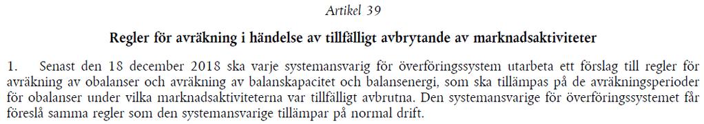 Leveranser enligt ER-koden