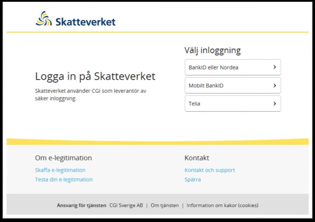 Idag finns bara tre sätt att logga