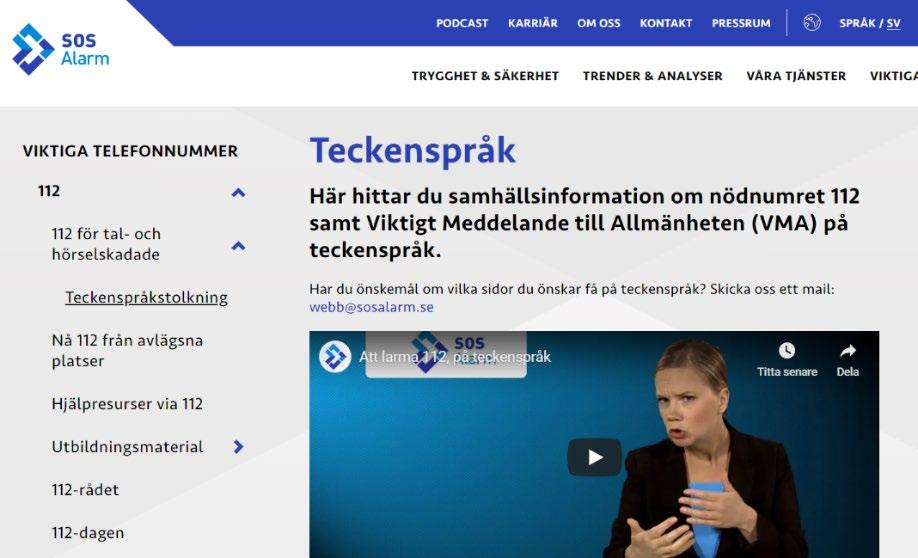 På Bildtelefoni.net och Texttelefoni.se finns information på sidan Frågor & svar om hur man som användare larmar 112 via förmedlingstjänsterna.