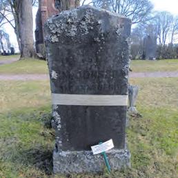 titel och hemvist i 1930-talssammanhang. Sekundär sten.