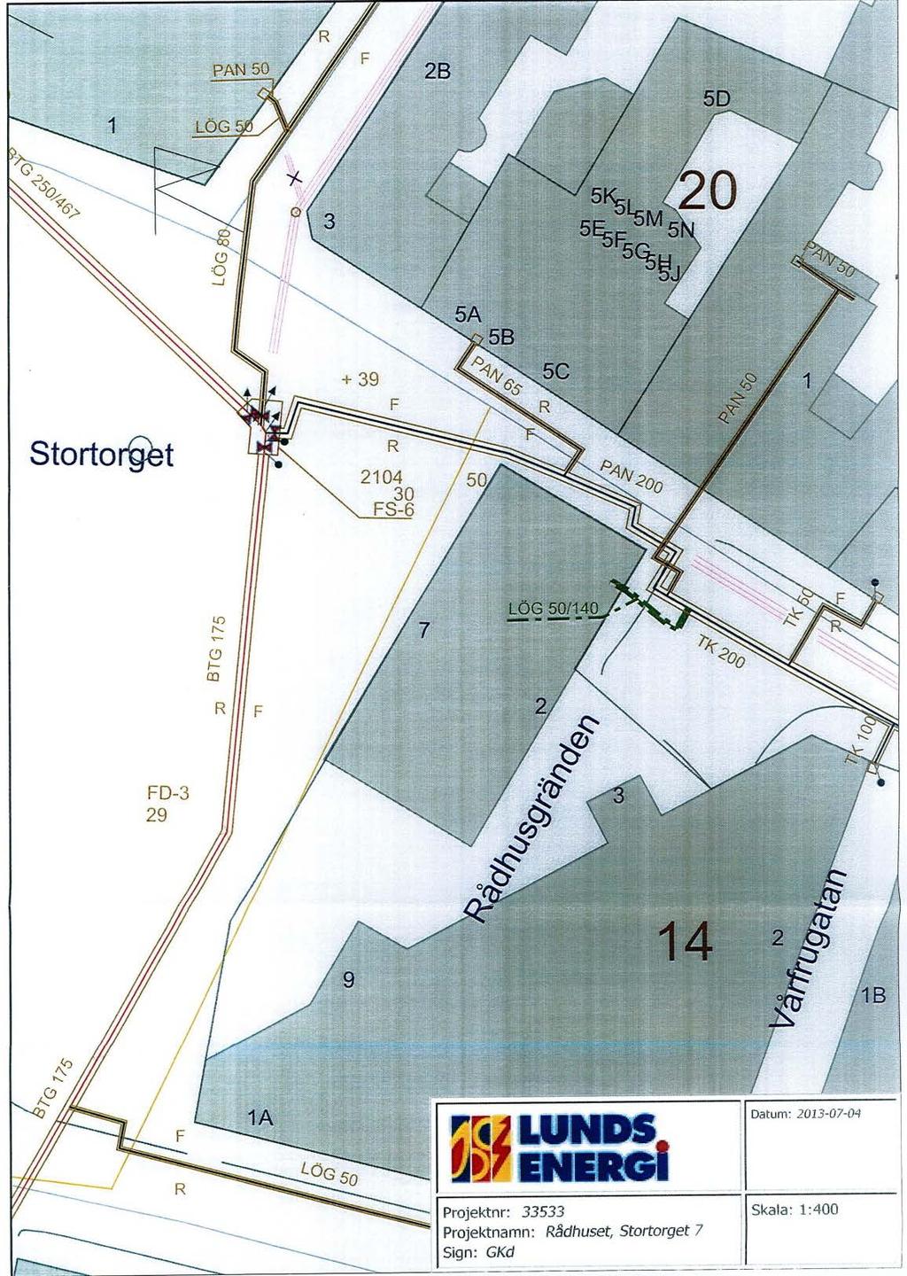 Situationsplan St Botulf 12 med ritning över