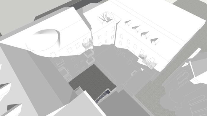 Mitt i sommaren, då påverkan är som störst, förlorar några fönster, framföralt på norra fasaden, en del avförmidagsljus och skuggvandring längs den östra fasaden sker ca 30-45 min tidigare på dagen.
