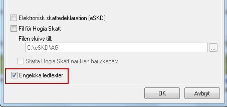 Filnamnet kan bestå av Rapportnamn, Företagsnamn, Organisationsnummer och Rapportdatum.