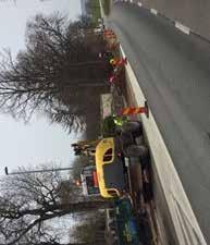 Det var lite knöligt ett tag att ta sig förbi kyrkan men efter idogt arbete med hjälp av Trafikverket och Iscab hoppas vi att de nya rören nu skall fungera i många år