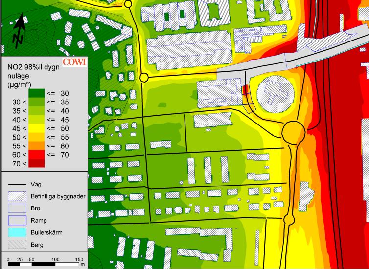 18 LUFTUTREDNING FÖR ÅBYBERGSGATAN, MÖLNDALS INNERSTAD a) b) c) Figur 7.