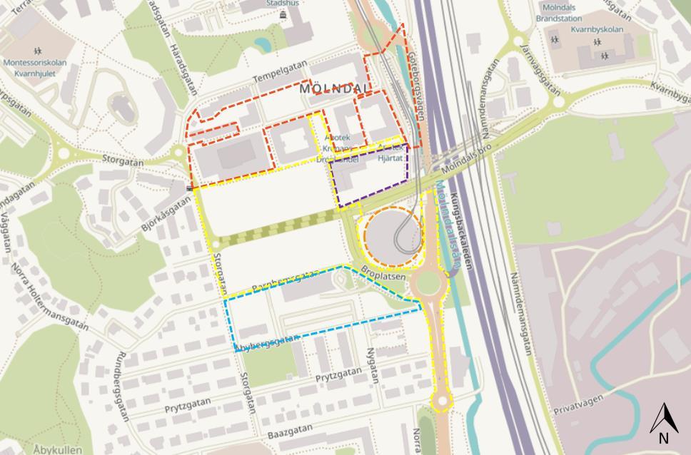 LUFTUTREDNING FÖR ÅBYBERGSGATAN, MÖLNDALS INNERSTAD 7 2 Inledning Wallenstam har gett COWI i uppdrag att göra en luftutredning för ett planområde i Mölndal där de har markanvisning.