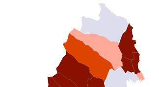Äldrekvoten skapar också en tydlig tudelning mellan större och mindre regioner och det är föga överraskande att det är de