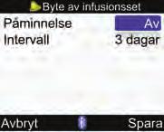 10 Påminnelser på mätaren 6 Sätta på eller stänga av påminnelse: Välj inmatningsfältet Påminnelse och tryck på. Välj På eller Av och tryck på. Datum: Välj inmatningsfältet Datum och tryck på.
