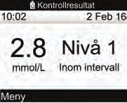 Ingen post för kontrollösningsnivån.