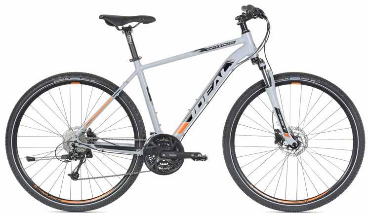 6061-T4/T6, 46, 50, 54, 58 cm, Grå/svart/orange
