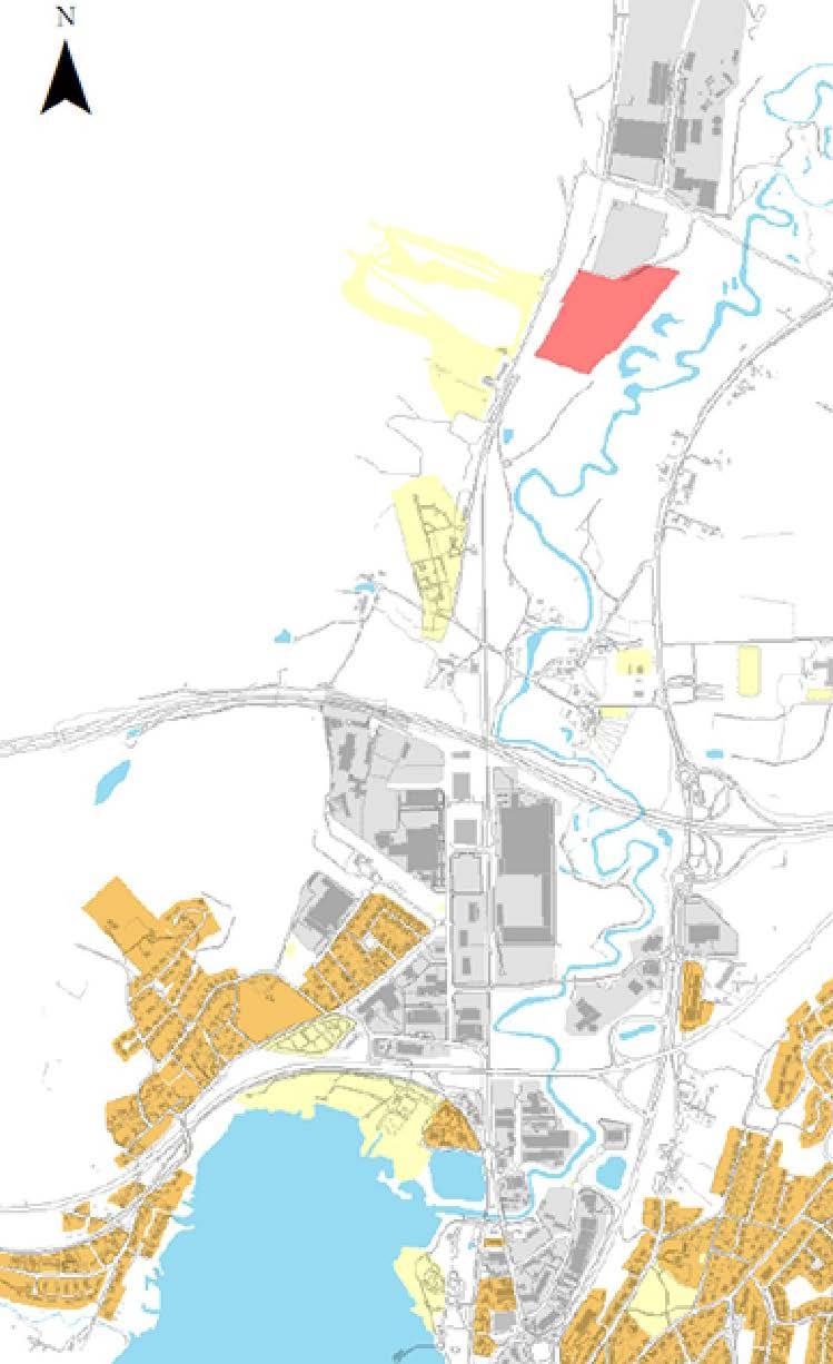 Plandata Läge, areal och markägande Planområdet ligger norr om Ulricehamns tätort och riksväg 40 (Se kartbild, planområde markerat i rött).