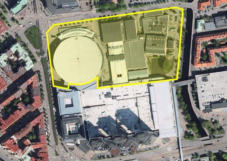 EGA Erik Giudice Architects Evenemangsområdet, Göteborg Volymstudie 2019-09-06 4.2 Detaljerad beskrivning områdesvis 1.