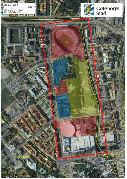 EGA Erik Giudice Architects Evenemangsområdet, Göteborg Volymstudie 2019-09-06 2. Förutsättningar 2.