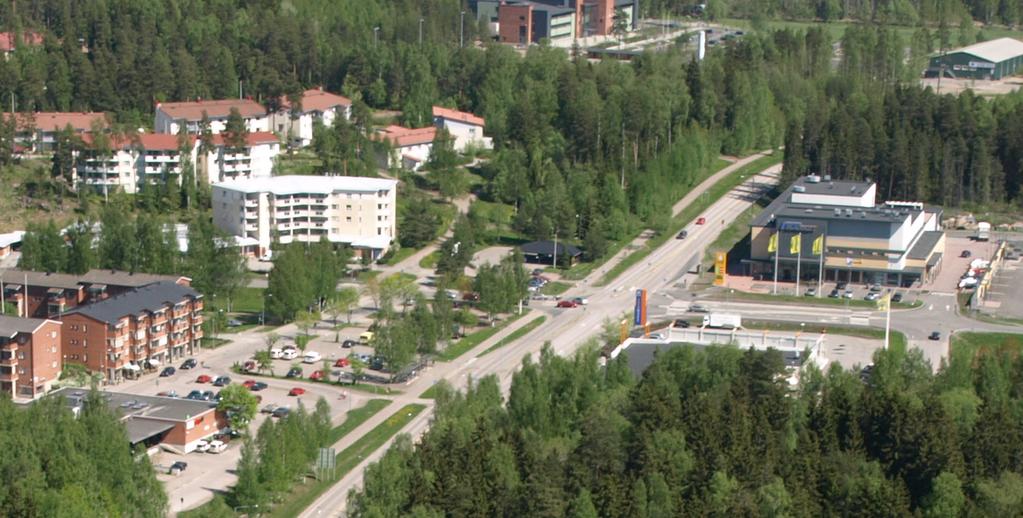 kehityksen mukaista. Samoin palvelujen kehittyminen tukee koko taajaman kasvua. Lisärakentaminen mahdollistaa myös taajamakuvan kehittämisen.