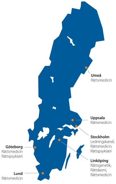 ÅRSREDOVISNING 2016 6 (79) Om Rättsmedicinalverket Som expertmyndighet har Rättsmedicinalverket, RMV, en viktig roll inom rättsväsendet.