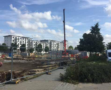 PÅGÅENDE PROJEKT Nu bygger vi på höjden Kv Ugglan är nu på väg upp ur gropen mellan Mötesplatsen och Netto. Under de kommande månaderna kommer det att hända väldigt mycket i raskt tempo.