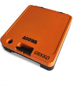 GEKKO har ett USB-gränssnitt för att programmera GEKKO eller för att ladda ner loggar i dataloggern.