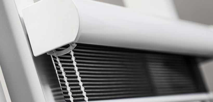 RULLGARDINER LINDHS MODELL 93 Kassettsystem i aluminium Systemet bygger vi av 30 mm rör i aluminium med sidodrag. Begränsning av systemets höjd kan förekomma beroende på väv.