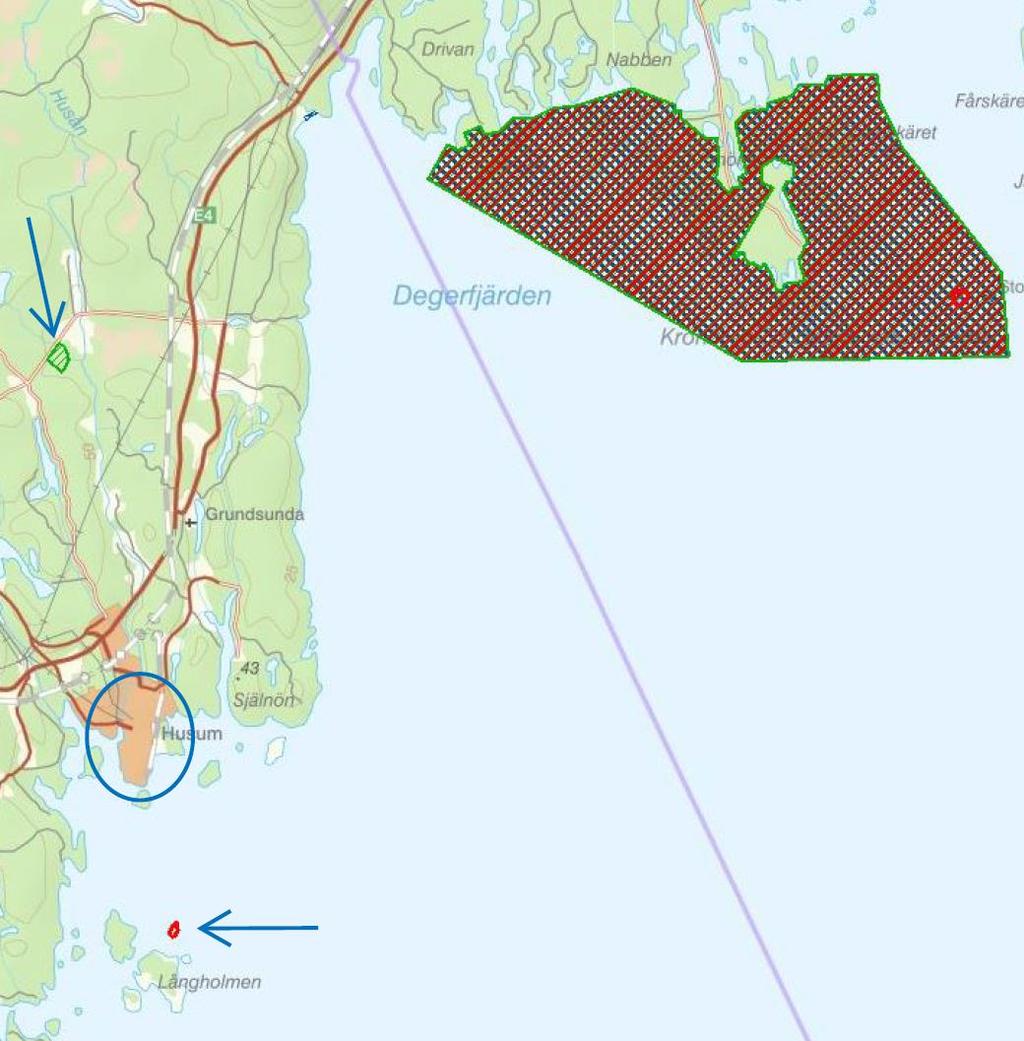 6 (12) Figur 4. Karta över skyddade områden i omgivningen. Källa http://skyddadnatur.naturvardsverket.