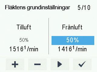 Om uteluften är mycket kall (under -10 C med en aluminiumväxlare eller -3 C med en plastväxlare) kan ventilationsaggregatet vara tvunget att avfrosta värmeväxlaren.