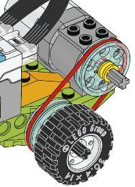 Bild 3, Beskrivning av enklare programmering till Racerbil. Bild 4, Närbild på Racerbilens växlar.
