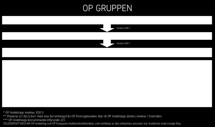 16 (44) OP Gruppen består av cirka 160 andelsbanker och deras centralinstitut OP Andelslag samt dess dotterföretag.