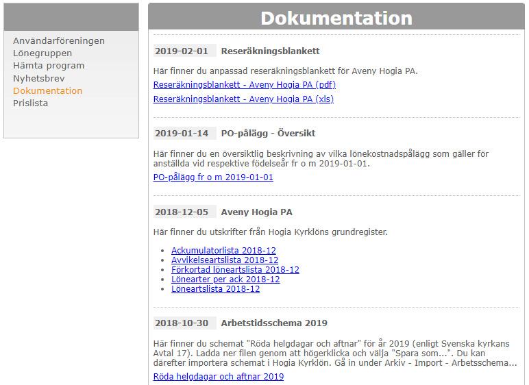 Aveny Hogia PA Nyhetsbrev 6/2019 Sid: 7 Klicka på Här finner du en hel del matnyttig information, exempelvis en anpassad reseräkningsblankett.