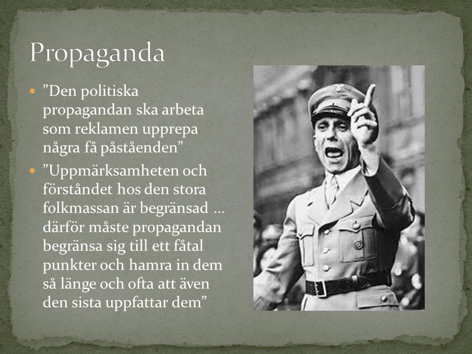 Goebbels var Hittlers propagandaminister. Den propaganda som Greta och Ostmedia förmedlar är inte annorlunda nu än då.