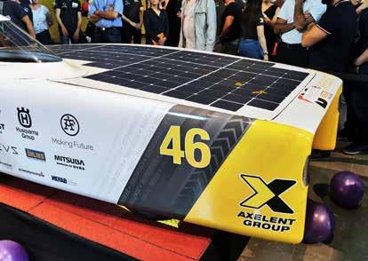 Solbilen Axelent såg dagens ljus på avtäckningsevent I det senaste numret av X-News skrev vi om att Axelent Group gick in som huvudsponsor för JU Solar Team.