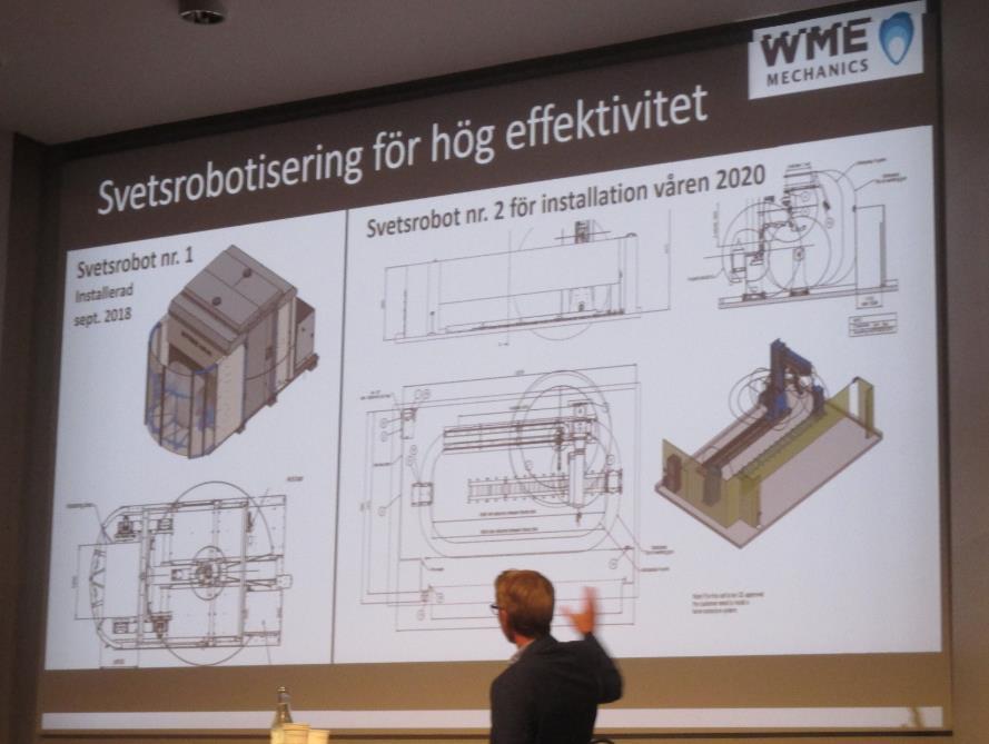 WME Mechanics Första svetsrobotcellen 2018.