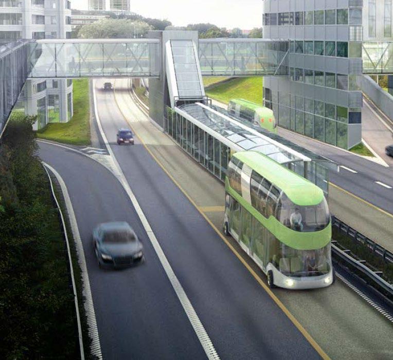 I BRT försöker man överföra kvaliteter som normalt förknippas med tågtrafik till busstrafik BRT inkluderar åtgärder inom såväl samhällsplanering, infrastruktur, fordon,