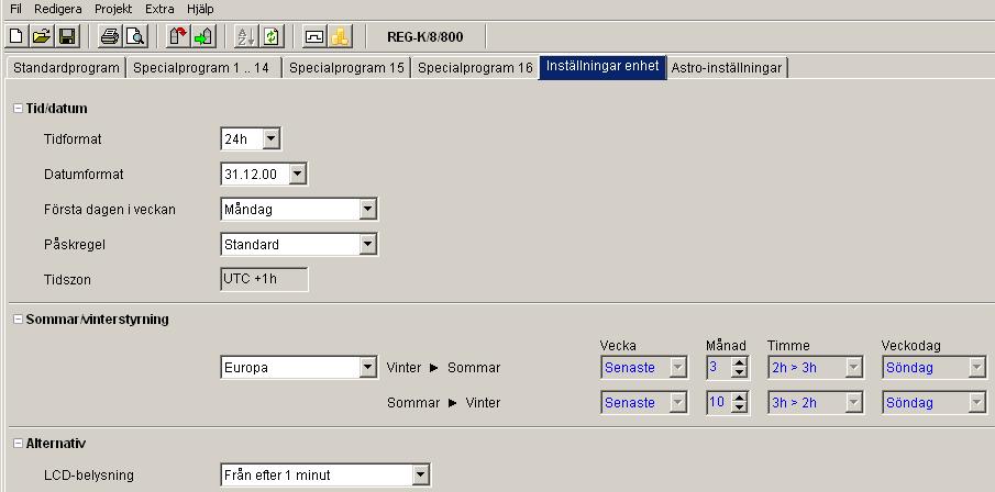KNX-Årskopplingsur REG-K/8/800 Fig.