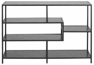 Calgary matbord, oljad ek och metall, 220x100