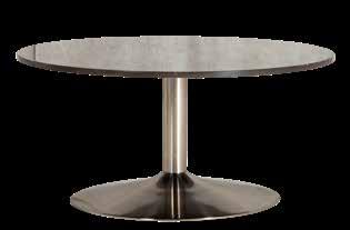 soffbord, svartbetsad ask och metall, L165 B70