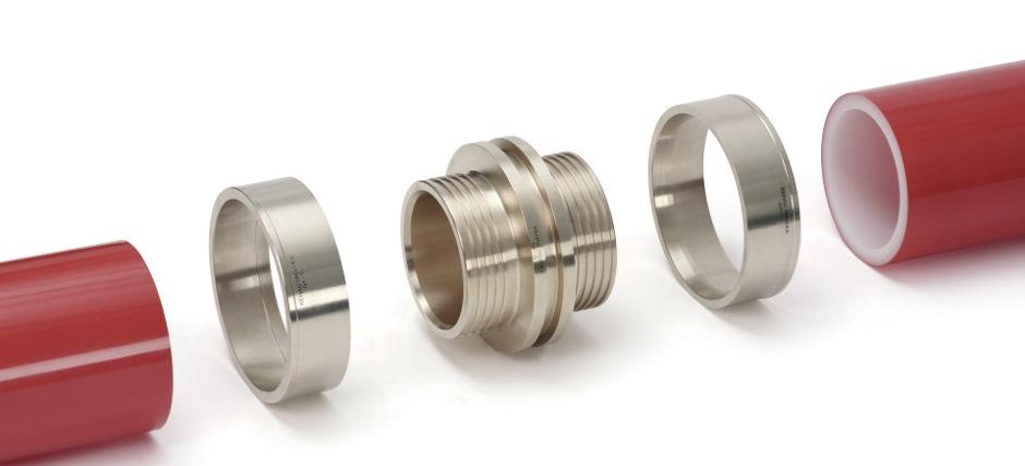 (Sida 3 av 6) V PN6 T S E PE-X( ) Material EN 15875, DIN 16892 PE-Xa EVAL Färg (yta) Röd