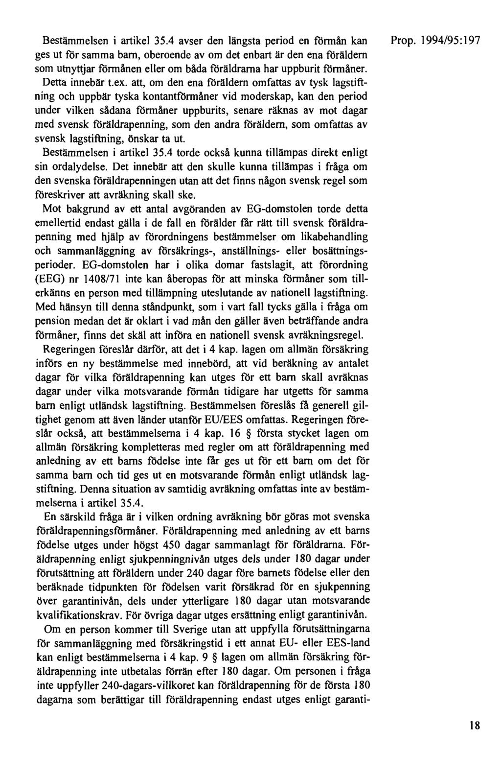 Bestämmelsen i artikel 35.