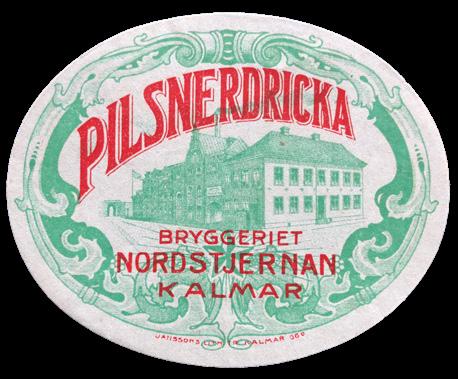Bryggeriet är sig likt på denna hundraåriga etikett, tryckt på Janssons lithografiska tryckeri i Kalmar.
