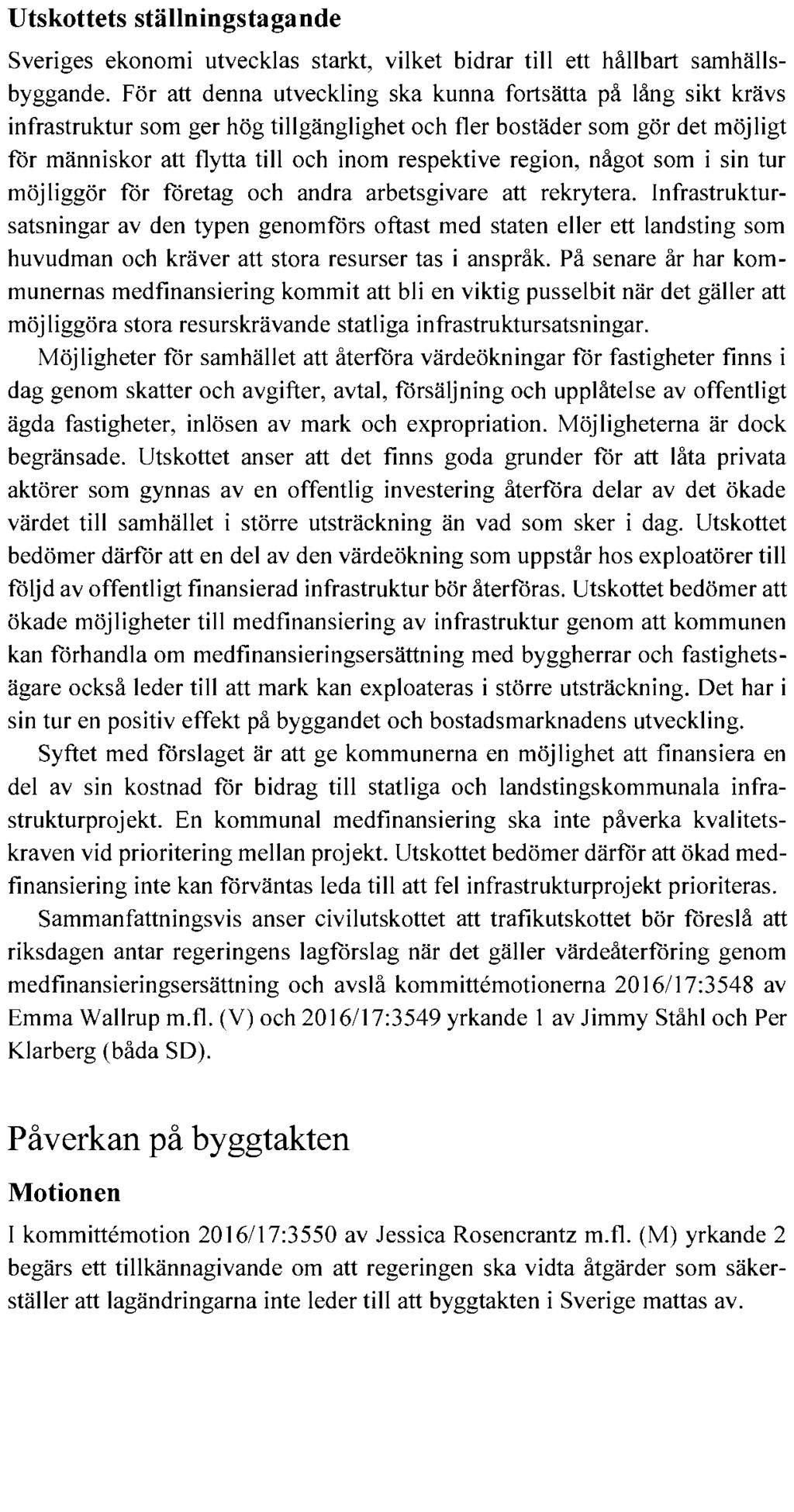 CIVILUTSKOTTETS YTTRANDE