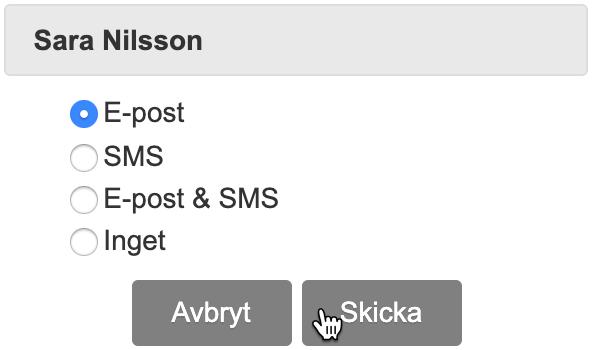 Det mailet berättar helt enkelt att passet tilldelades en annan användare. Det andra sättet att skapa en förfrågan är från sidan Arbetsförfrågan i kalendern (finns i trepunktsmenyn).