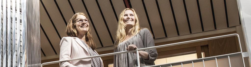 Barbro Wårell, servicecenter Luleå Science Park, med hyresgästen Gunilla Enquist, Aulis konsult och utveckling, projektledare, Porsön 1:423, Luleå.