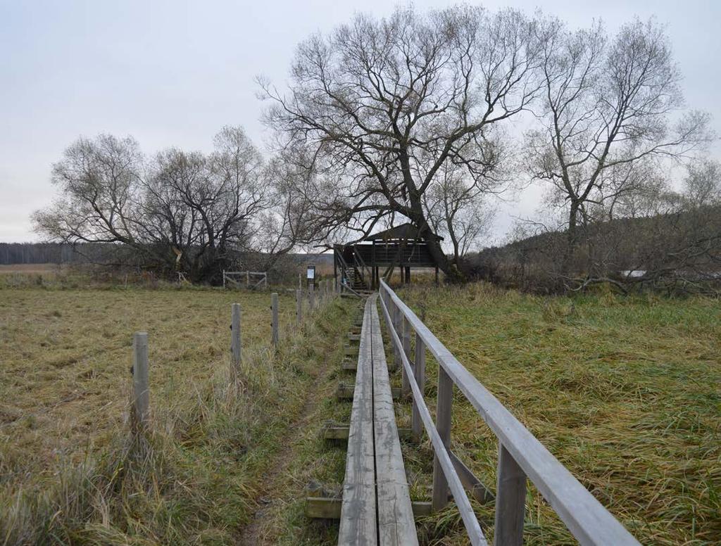 Du kan även vandra från parkeringen vid Västra Vindbrovägen. Följ gångvägen norrut och gå över den nya Vindbron.