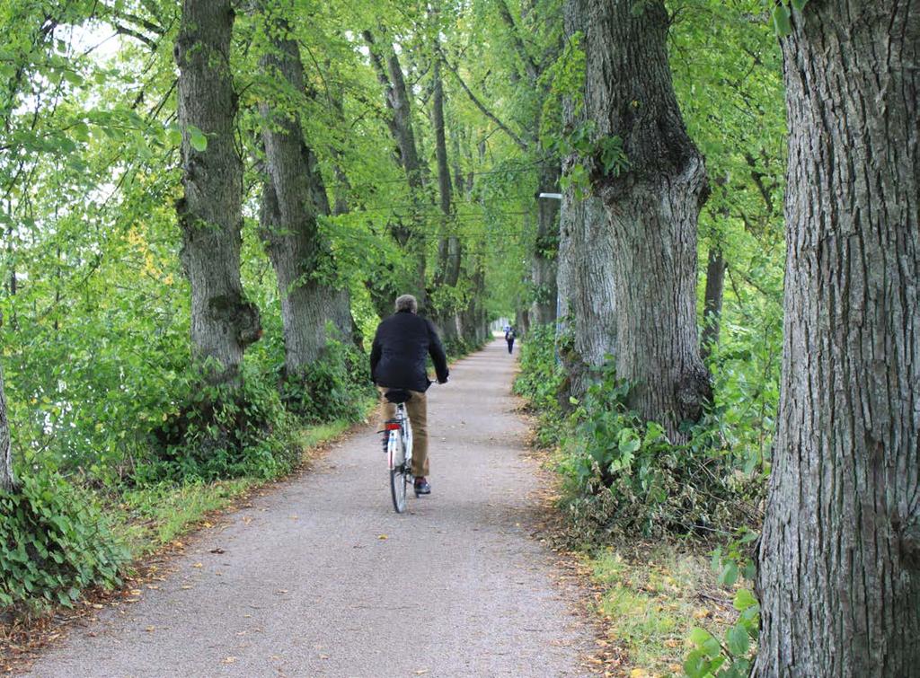 Vägen till Ultunaåsen från busshållplatsen Kronparksgården Från busshållplats Kronparksgården är det ca 900 m gångväg till utsiktsplatsen.