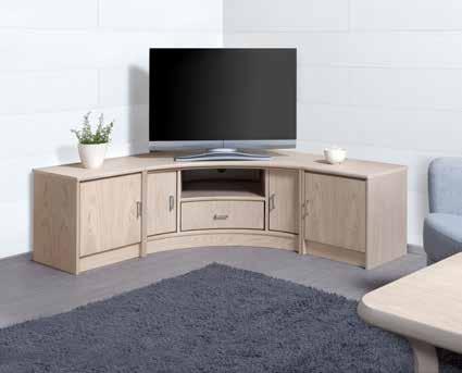 Bredd höger 178 cm Bredd vänster 220 cm Höjd TV-Bänk 69 cm Höjd Vitrin 198 cm M3 497 T29 1 x XAOK 001 1 x TVA 003