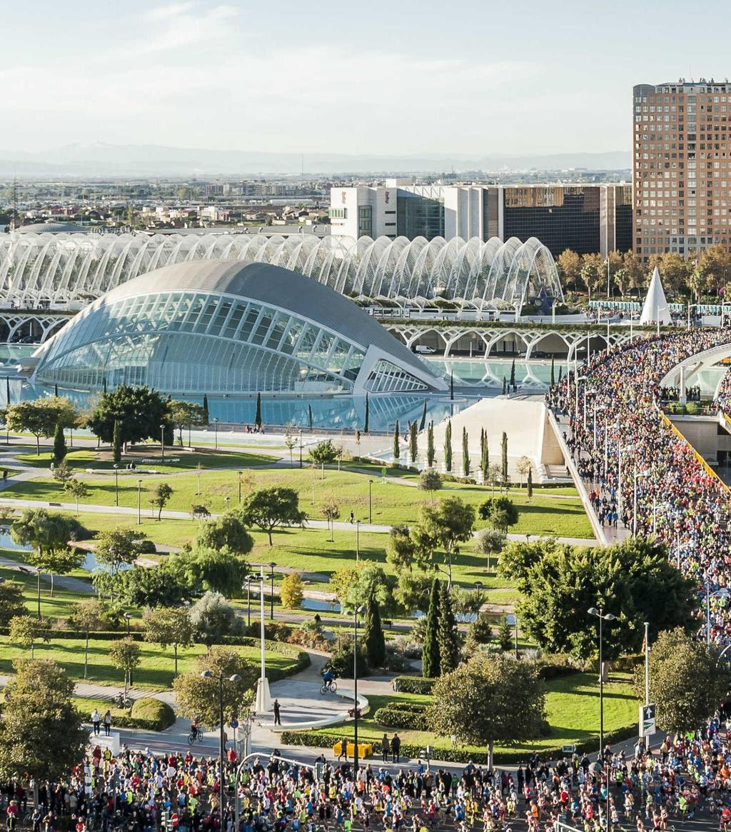 Valencia, Spanien Evenemang som verktyg Ciudad del running Hotellsamverkan (57 st): Branding (hiss, löpkartor, Out and running -skylt) Fri