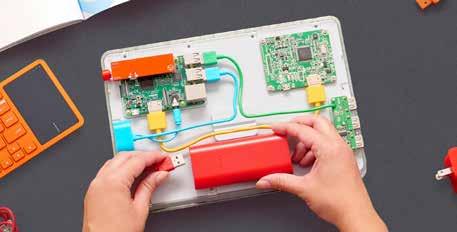 Datorn kan plockas isär och byggas ihop flera gånger om! KANO-CK-Ed Computer Kit Computer Kit Touch Bygg din egen platta!