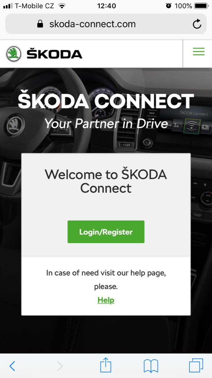 2. 1. ŠKODA Connect finns tillgänglig