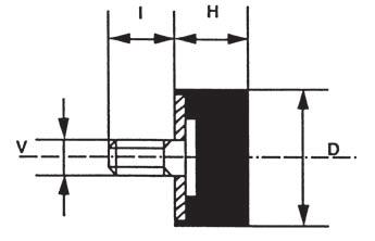 Cylindrisk vibrationsdämpare - typ D 4 CYLINDRISKA VIBRATIONSDÄMPARE TYP D Cylindriska dämpare är kostnadseffektiva och smidiga artiklar för att dämpa vibrationer av t.
